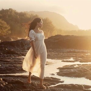Doên White Eclipse Nightgown Dress M